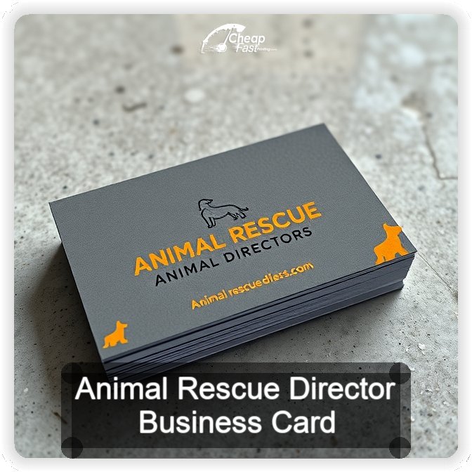 Animal Rescue Director business card design sample