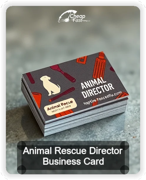 Animal Rescue Director business card design sample