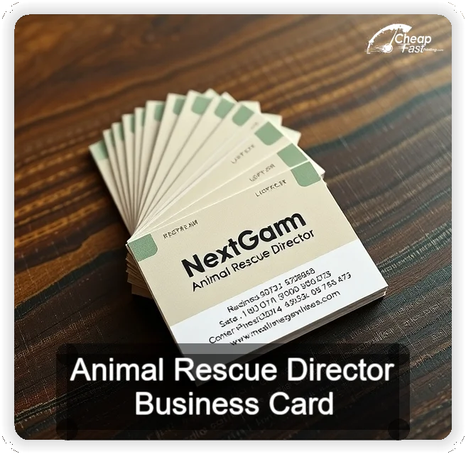 Animal Rescue Director business card design sample