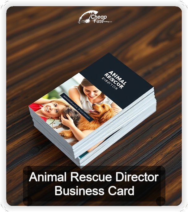 Animal Rescue Director business card design sample