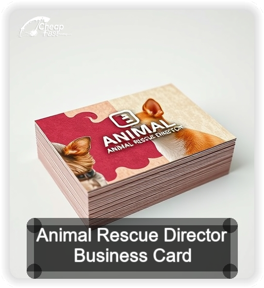 Animal Rescue Director business card design sample