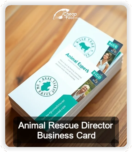 Animal Rescue Director business card design sample