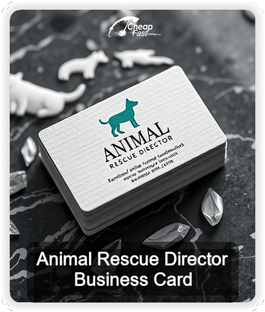 Animal Rescue Director business card design sample