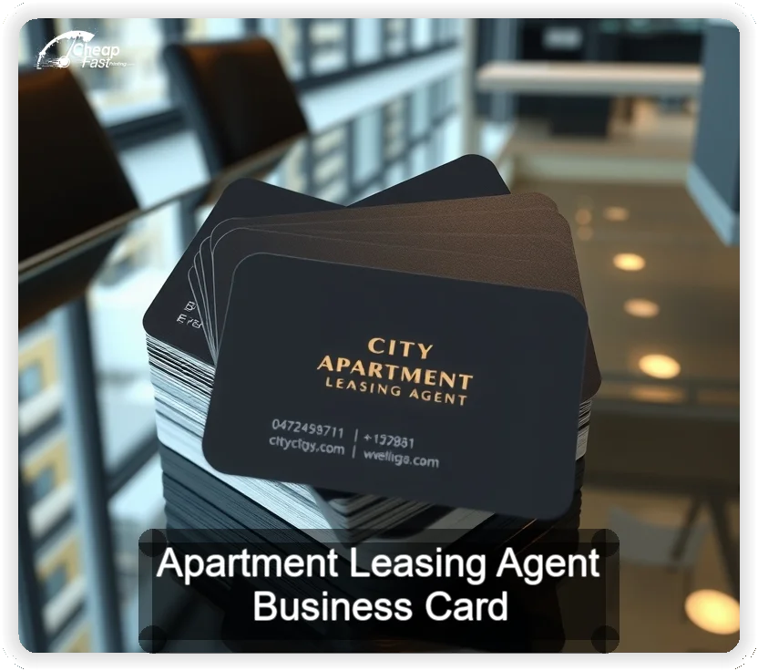 Apartment Leasing Agent business card design sample