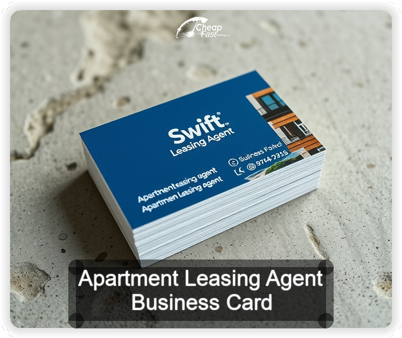 Apartment Leasing Agent business card design sample