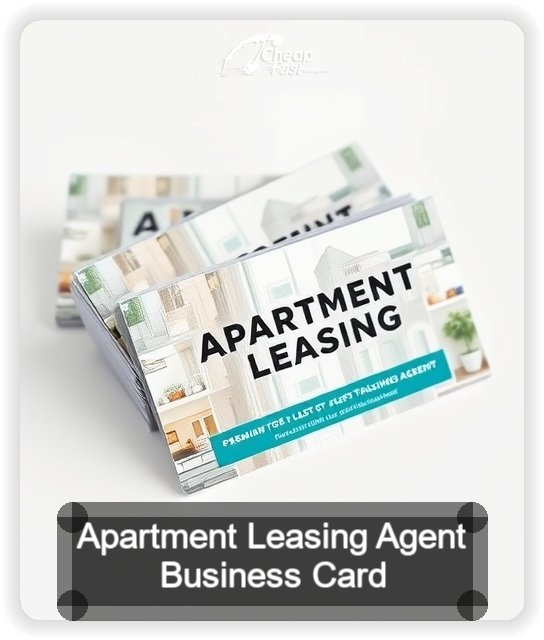 Apartment Leasing Agent business card design sample