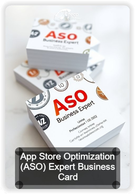 App Store Optimization Aso Expert business card design sample