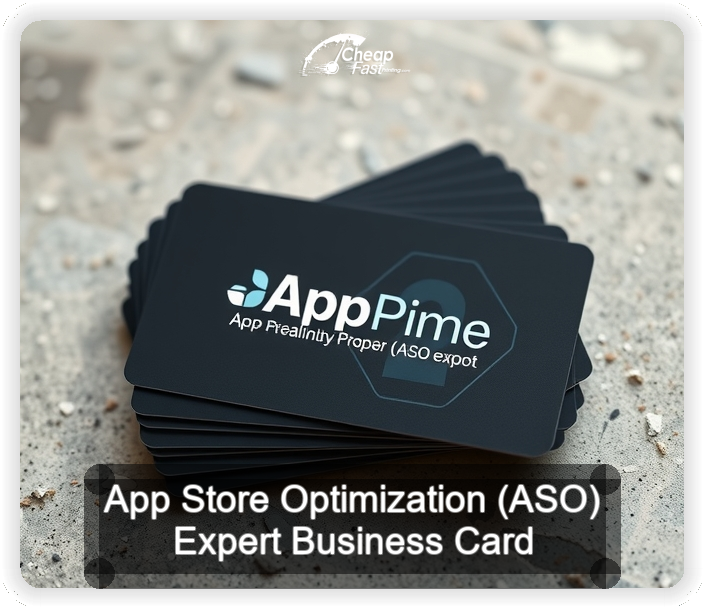 App Store Optimization Aso Expert business card design sample