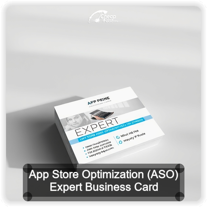 App Store Optimization Aso Expert business card design sample