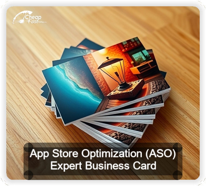 App Store Optimization Aso Expert business card design sample