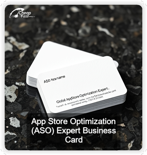 App Store Optimization Aso Expert business card design sample