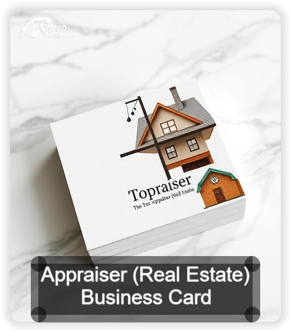 Appraiser Real Estate business card design sample