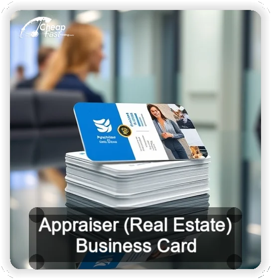Appraiser Real Estate business card design sample