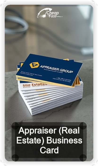Appraiser Real Estate business card design sample