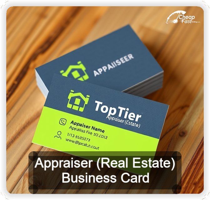 Appraiser Real Estate business card design sample