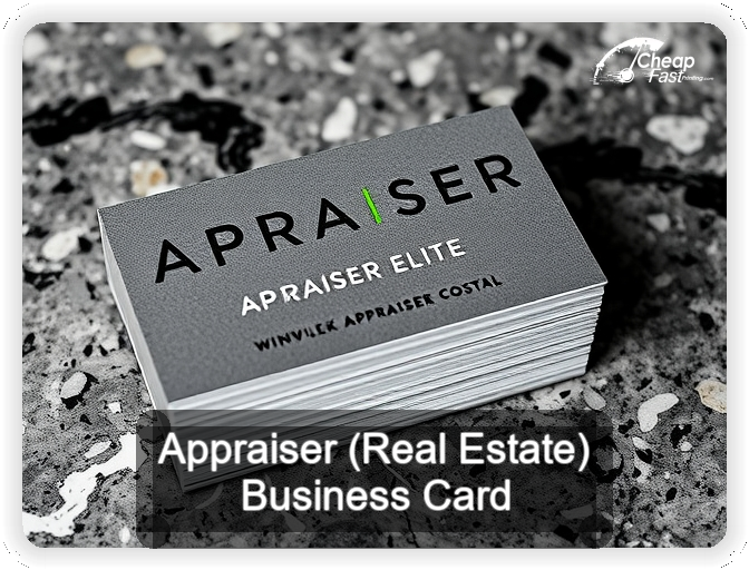 Appraiser Real Estate business card design sample