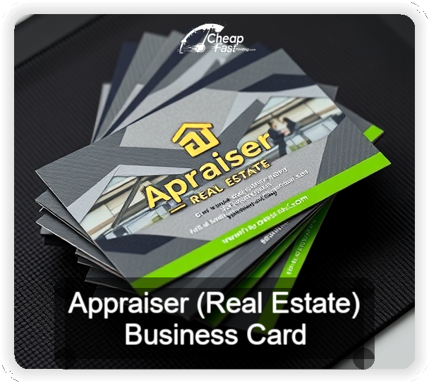 Appraiser Real Estate business card design sample