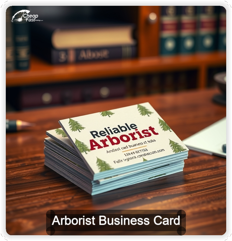 Arborist business card design sample