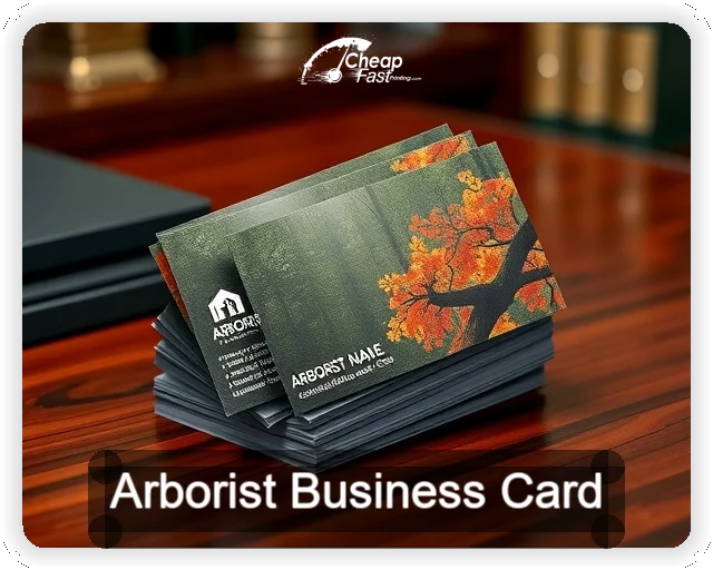 Arborist business card design sample