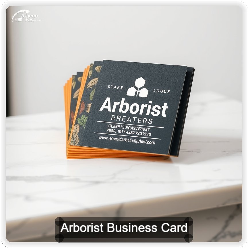 Arborist business card design sample
