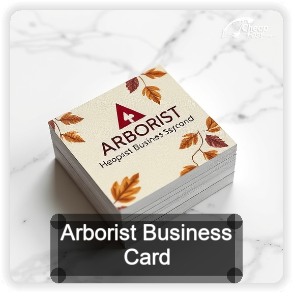Arborist business card design sample