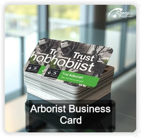 Arborist business card design sample