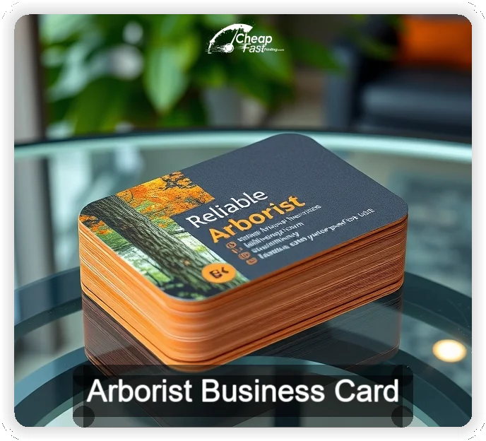 Arborist business card design sample