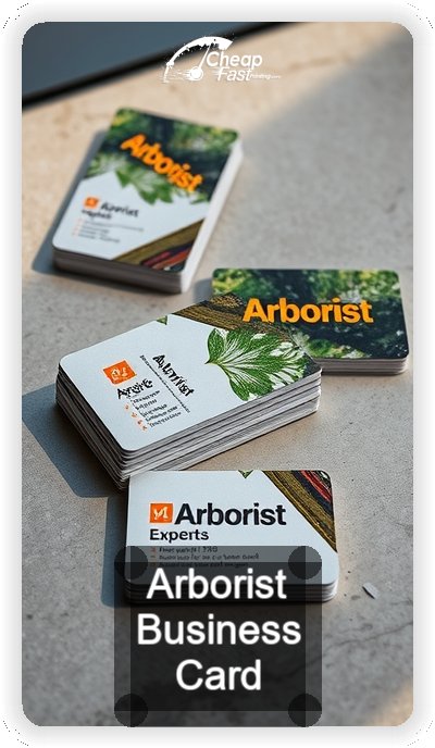 Arborist business card design sample