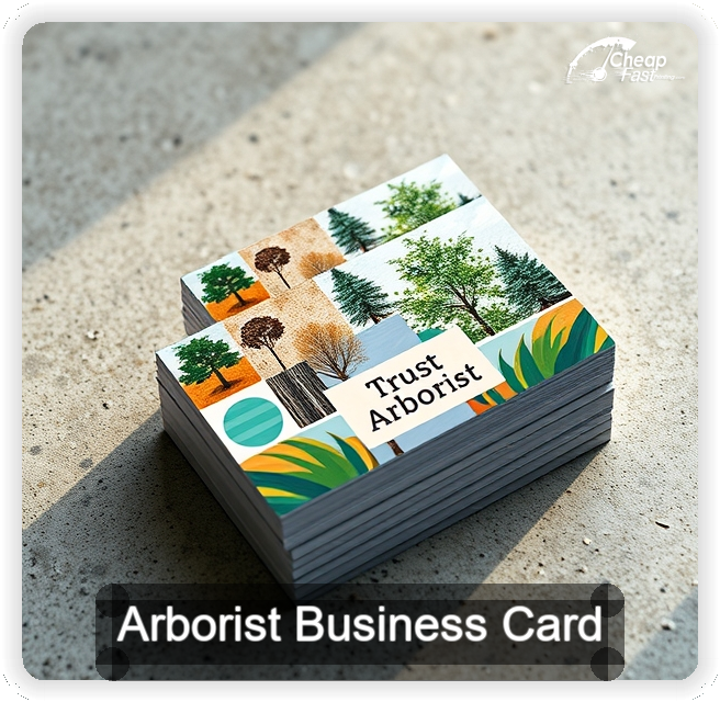 Arborist business card design sample