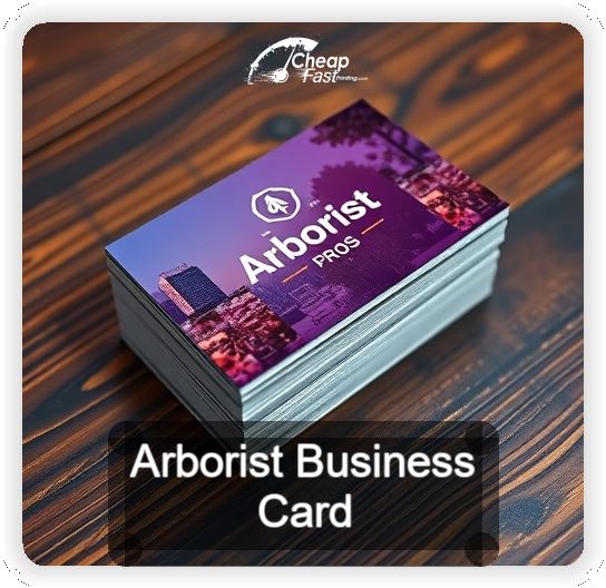 Arborist business card design sample