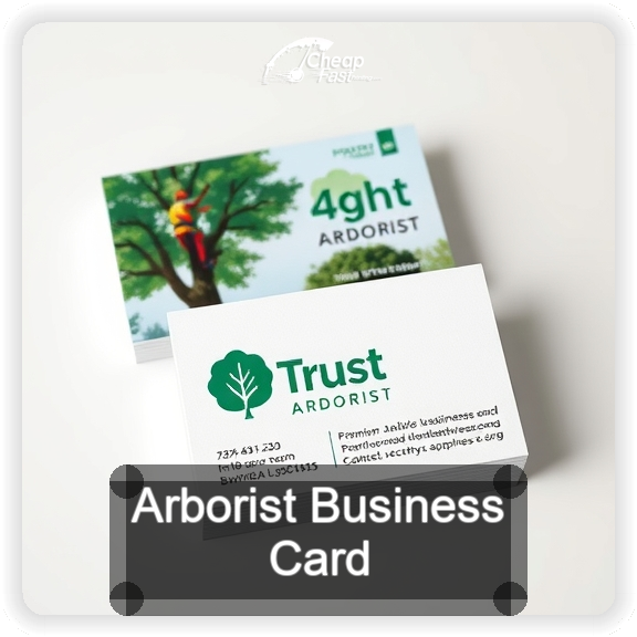 Arborist business card design sample