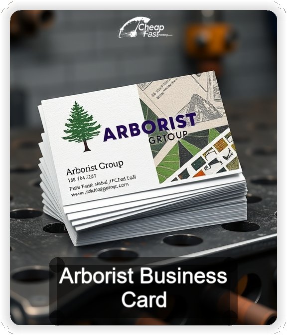 Arborist business card design sample