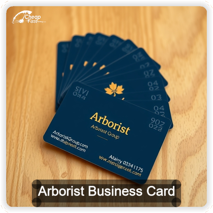 Arborist business card design sample