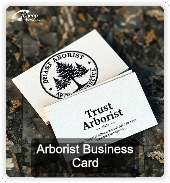 Arborist business card design sample