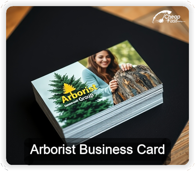 Arborist business card design sample