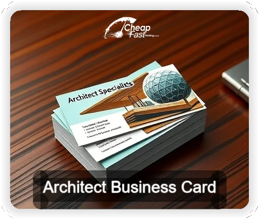Architect business card design sample