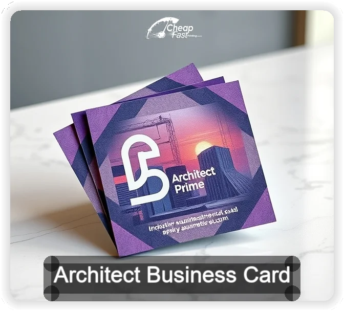 Architect business card design sample