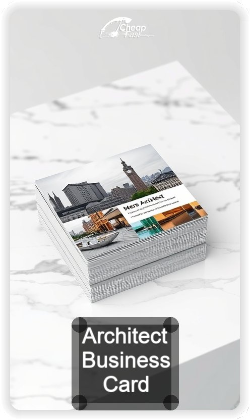Architect business card design sample