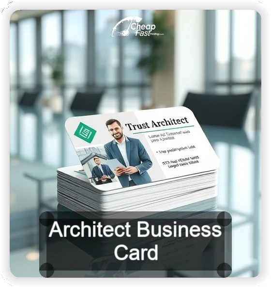 Architect business card design sample