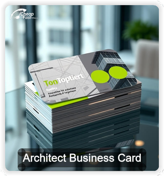 Architect business card design sample