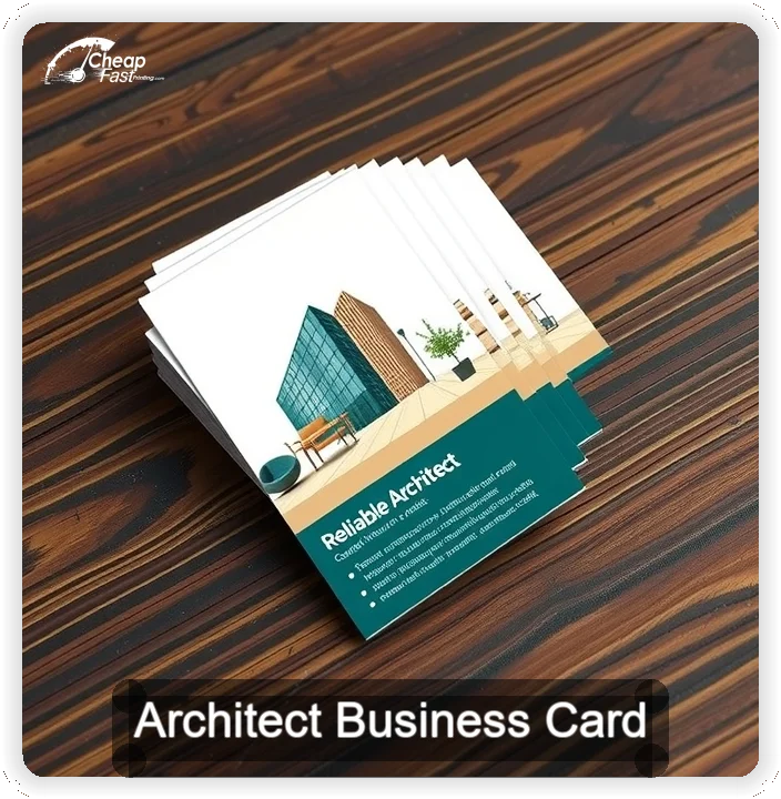 Architect business card design sample