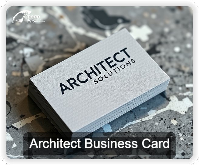 Architect business card design sample