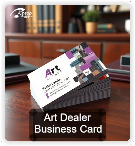 Art Dealer business card design sample