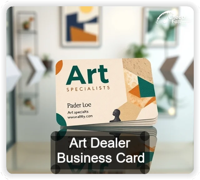 Art Dealer business card design sample