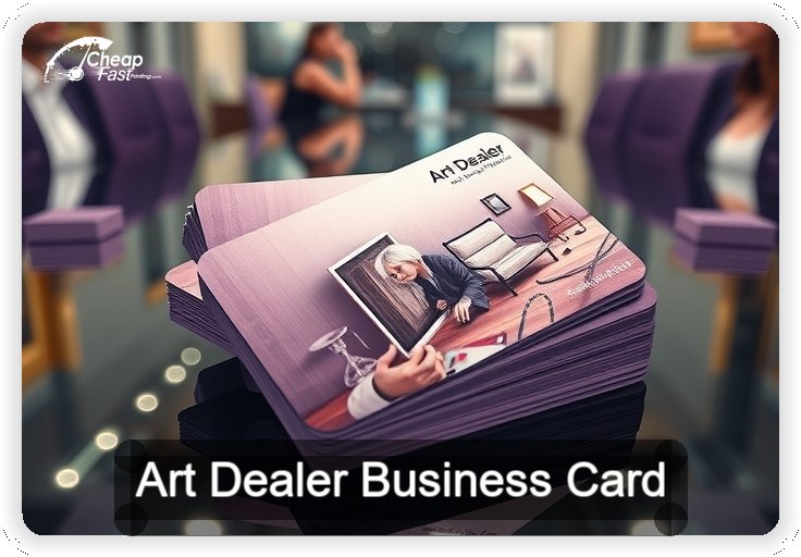 Art Dealer business card design sample