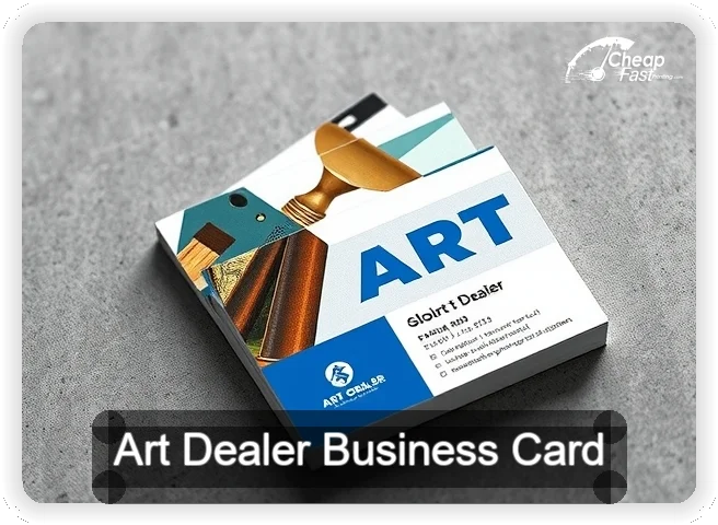 Art Dealer business card design sample