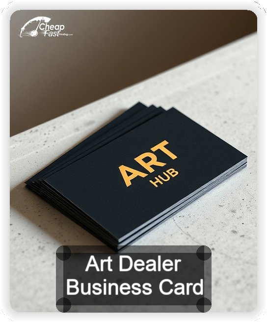Art Dealer business card design sample