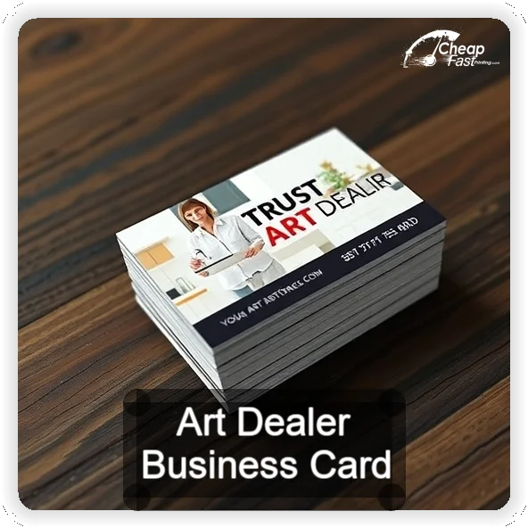 Art Dealer business card design sample