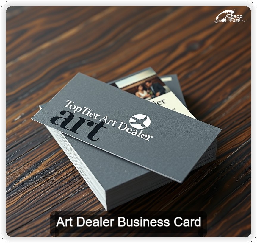 Art Dealer business card design sample