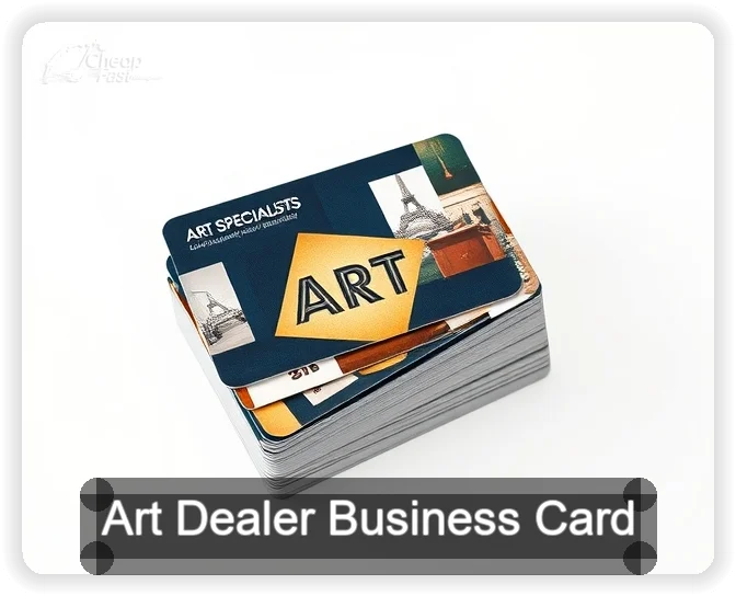 Art Dealer business card design sample